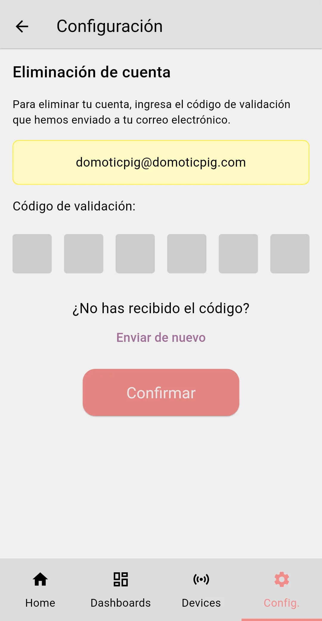 Confirm screenshot