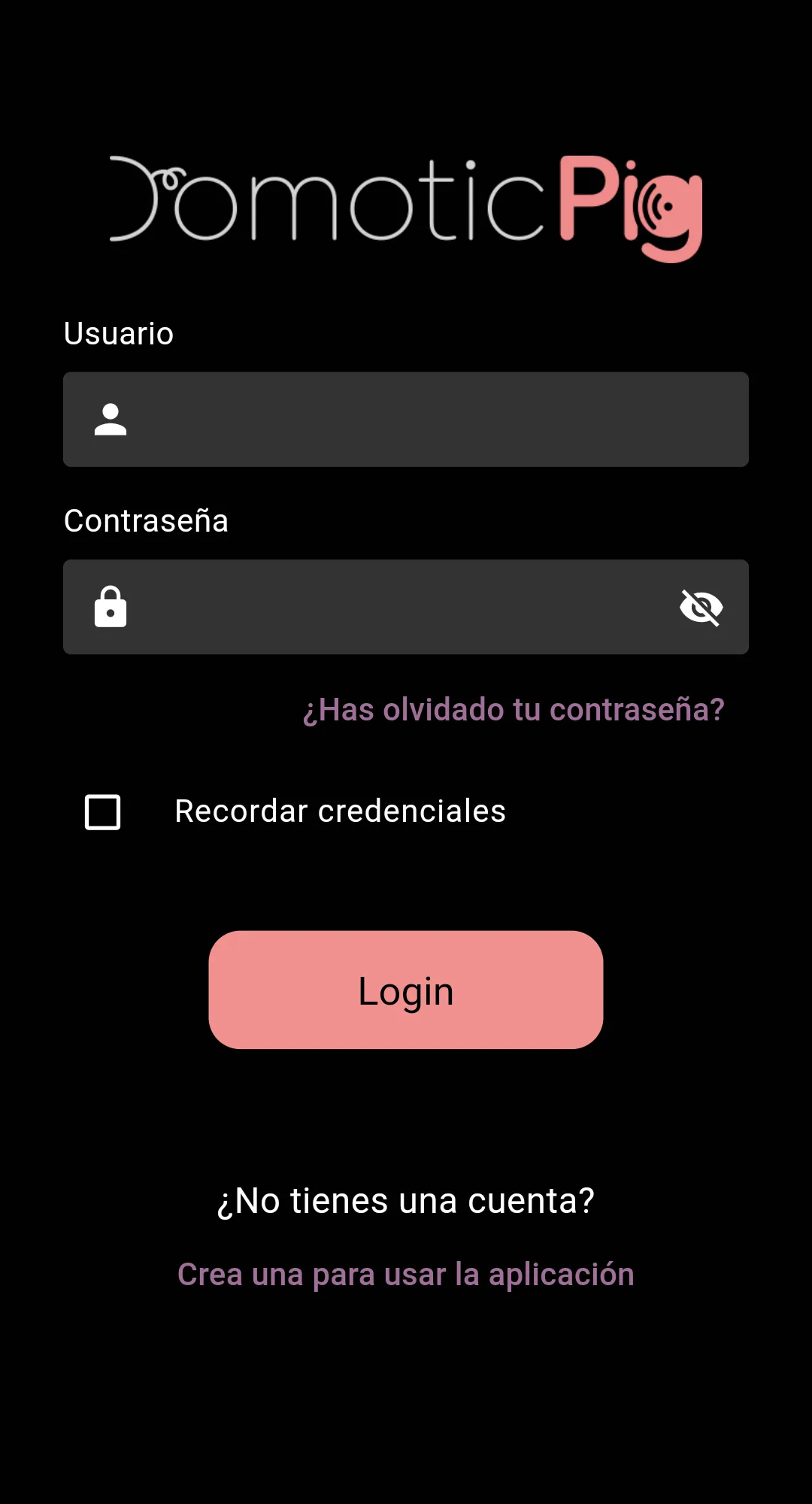 Login screenshot